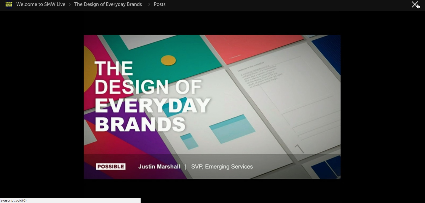 The Design of Everyday Brands from Social Media Week